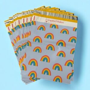 10 Rainbow Poly Mailers by Inspired Mailers